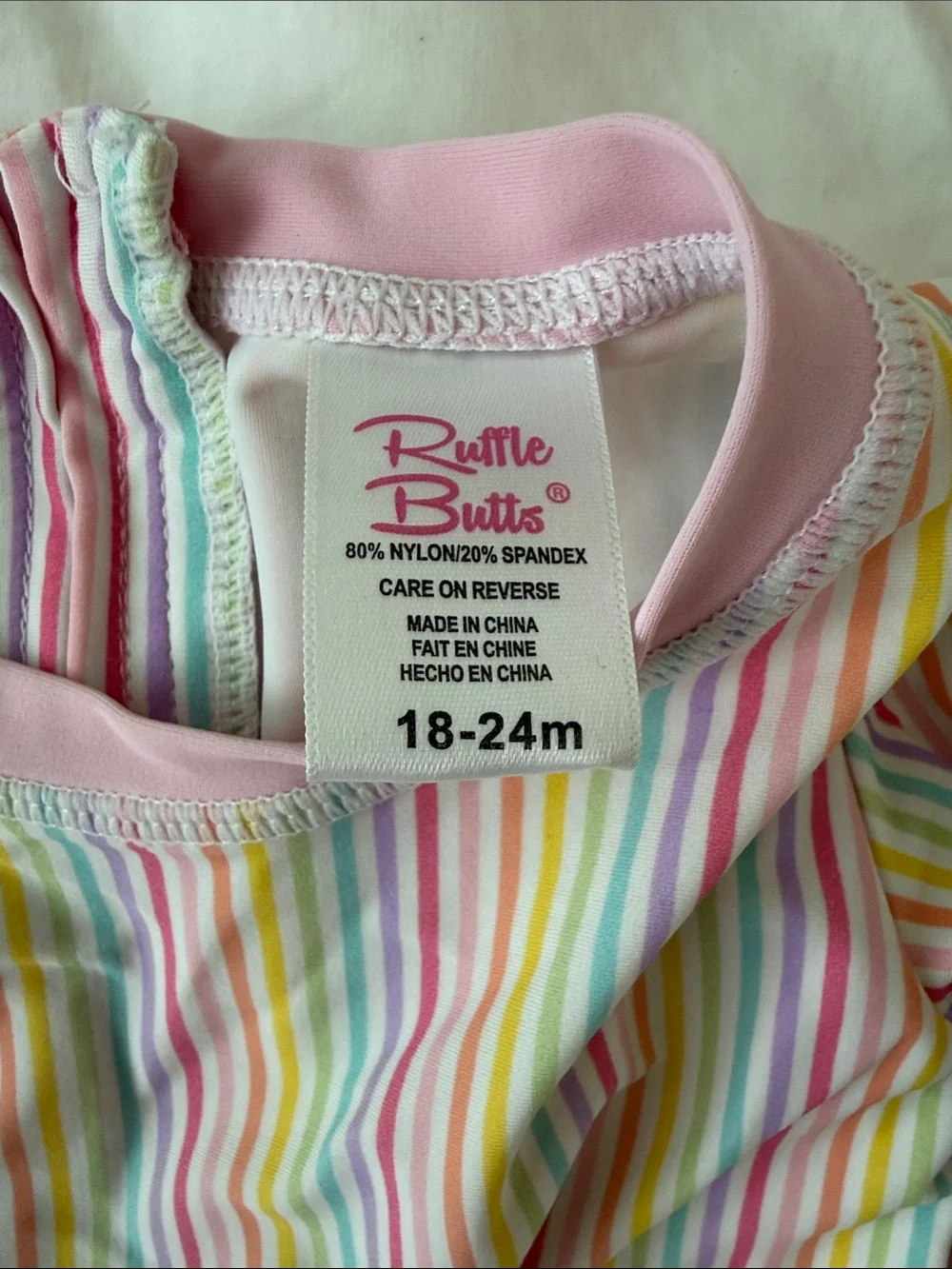 Ruffle Butts long sleeve swim size 18-24 months